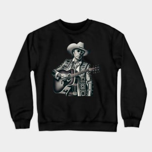 Dwight Yoakam Playing Guitar Crewneck Sweatshirt